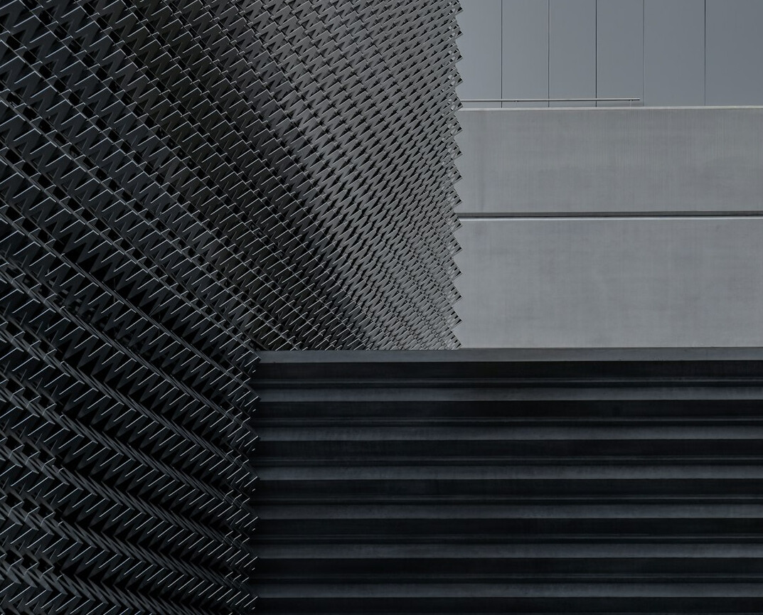 Acoustic sound booth with foam panelling and microphone